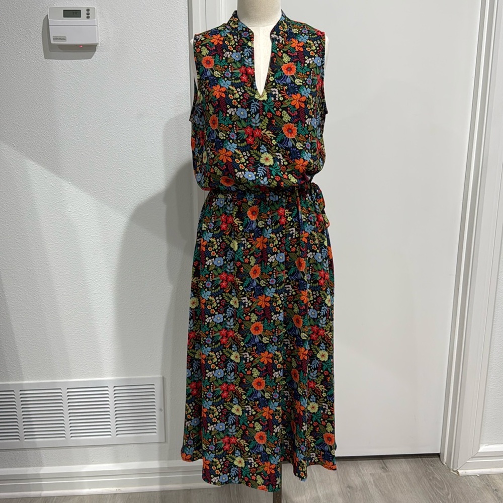 Anne Klein Floral Sleeveless Dress - 10 - Picture 2 of 9